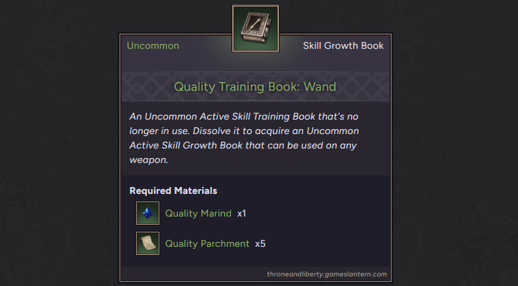 quality training book wand